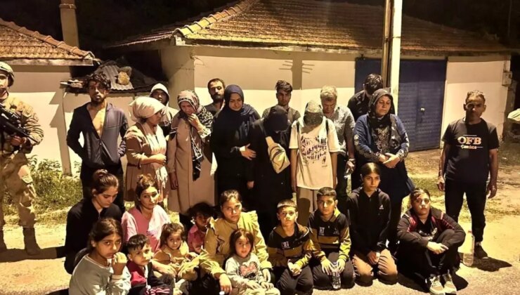 Edirne’de 38 sistemsiz kaçak göçmen yakalandı