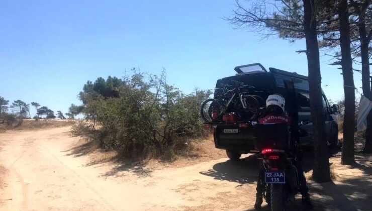 Edirne’de ormanlık alana müsaadesiz giriş yapanlar tespit edildi