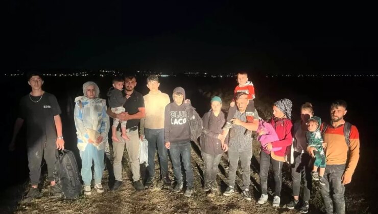 Edirne’de yasa dışı yollardan yurt dışına kaçmaya çalışan 24 sistemsiz göçmen yakalandı