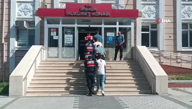Edirne’de yasadışı yollardan yurt dışına kaçmaya çalışan 8 şahıs yakalandı