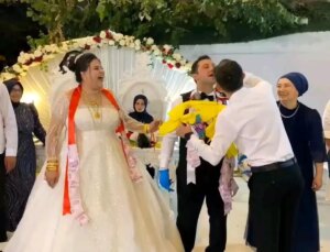 Kırklareli Demirköy’de düğünde eğlenceli anlar yaşandı