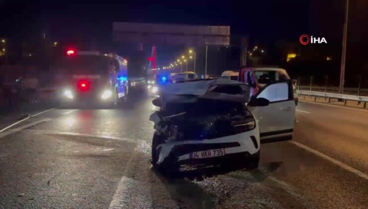 TEM Otoyolu’nda iki araç çarpıştı: 1 meyyit