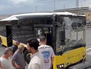 Esenyurt’ta İETT otobüsü kaza yaptı