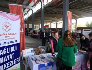 Edirne’de Bayanlar Göğüs Kanserine Karşı Bilgilendirildi