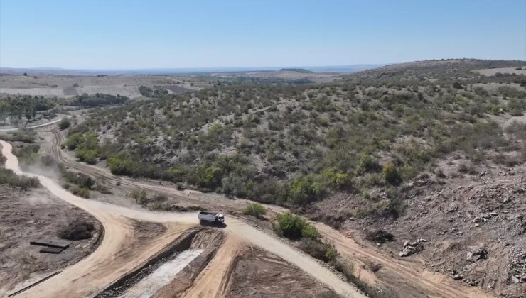 Edirne’de Çömlekköy Barajı inşaatı süratle sürüyor
