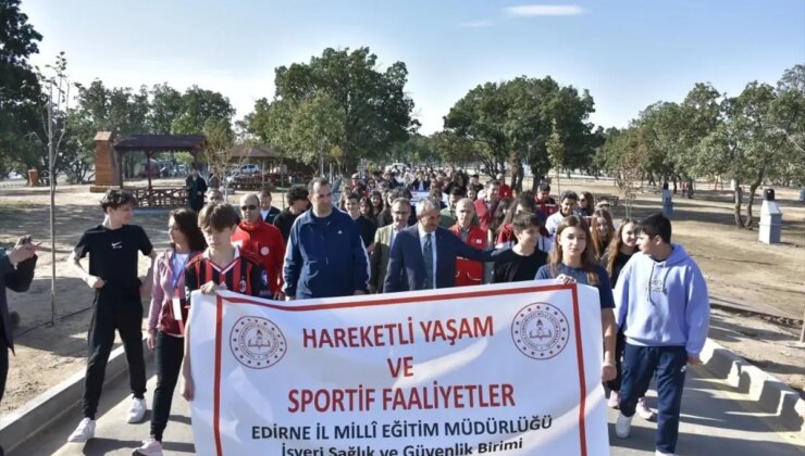 Edirne’de Dünya Yürüyüş Günü Aktiflikleri Düzenlendi