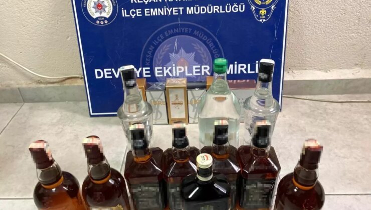 Edirne’de Gümrük Kaçağı İçki ve Parfüm Ele Geçirildi