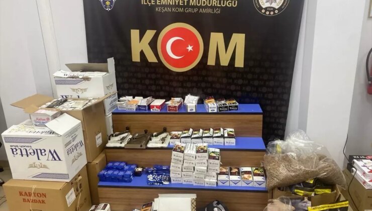 Edirne’de Kaçak Tütün Operasyonu: 7 Zanlı Yakalandı