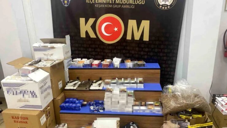 Edirne’de Kaçak Tütün Operasyonu: 87 Bin 670 Makaron Ele Geçirildi