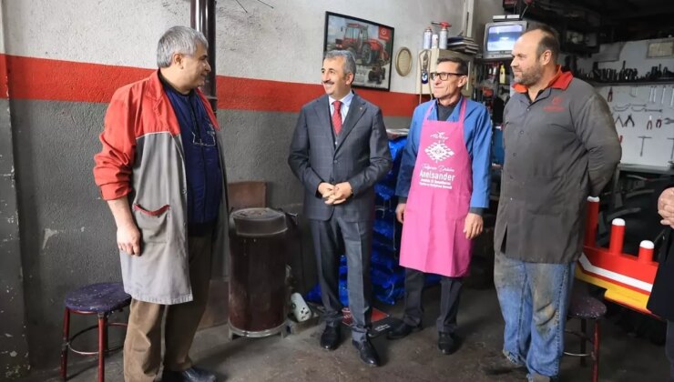 Edirne Valisi Yunus Sezer Sanayi Esnafını Ziyaret Etti
