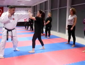 Edirne’de Bayanlara Yönelik Yakın Savunma Kursuna Ağır İlgi