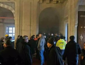 4 yıl ortadan sonra Selimiye Camii’nde birinci namazda yangın