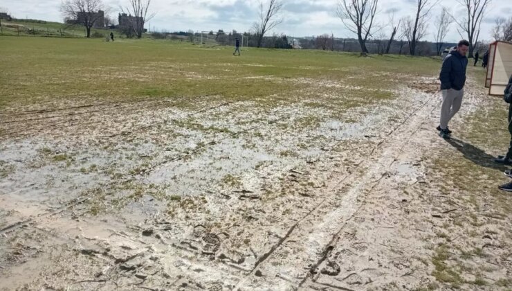 Edirne’de Yağış Sonrası Maçlar Ertelendi