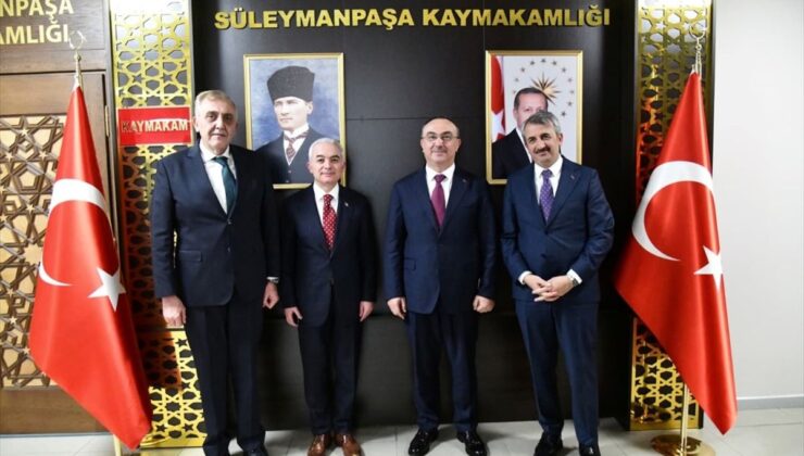 Edirne Valisi Sezer’den Süleymanpaşa Kaymakamı Tunçer’e ziyaret