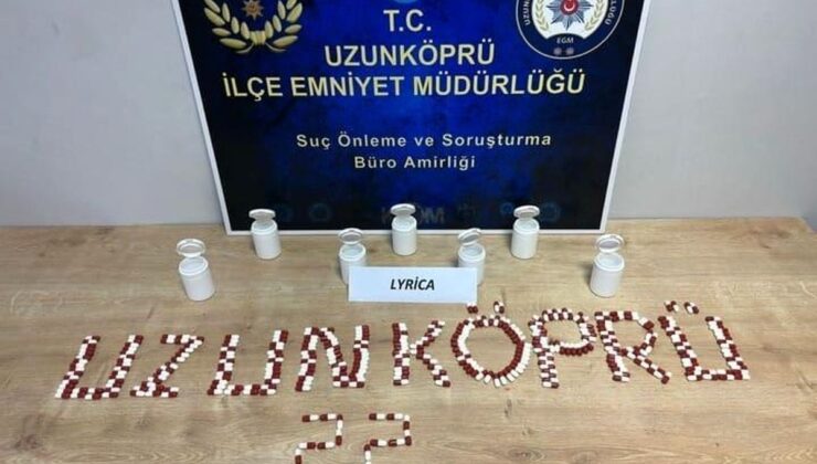 Edirne’de 339 adet uyuşturucu hap ele geçirildi