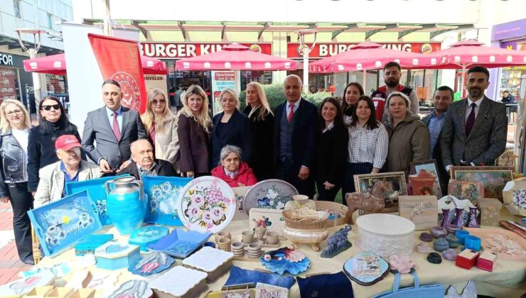 Edirne’de huzurevi sakinlerinden el emeği göz parıltısı stant