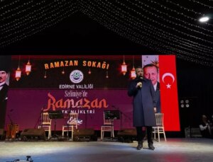 Edirne’de “Ramazan Sokağı”nda tasavvuf musikisi konseri düzenlendi