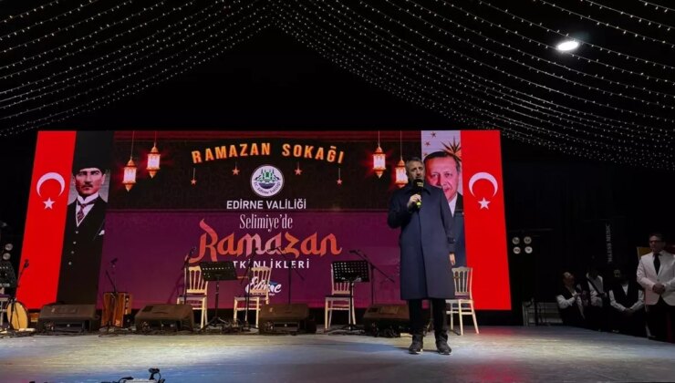 Edirne’de “Ramazan Sokağı”nda tasavvuf musikisi konseri düzenlendi