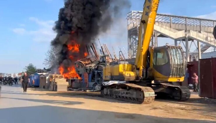 Edirne’de hurdacılar sitesinde çıkan yangın korkuttu