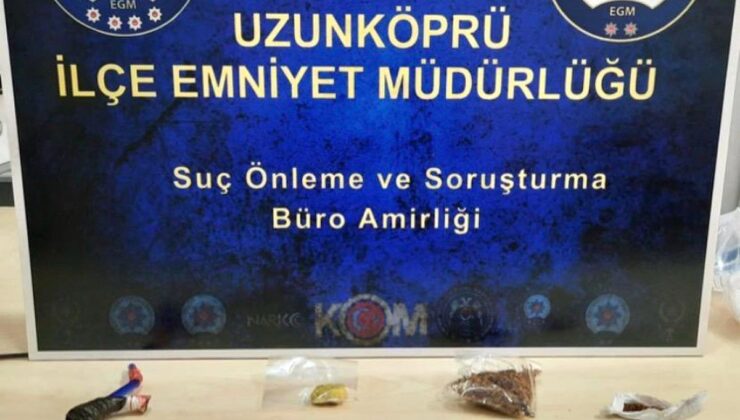 Uzunköprü’de uyuşturucu operasyonu: Kuşkulu tutuklandı