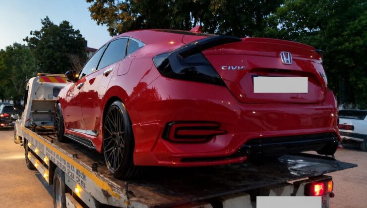 Arabayla drift yapan ve makas atan alkollü şoföre 257 bin lira ceza