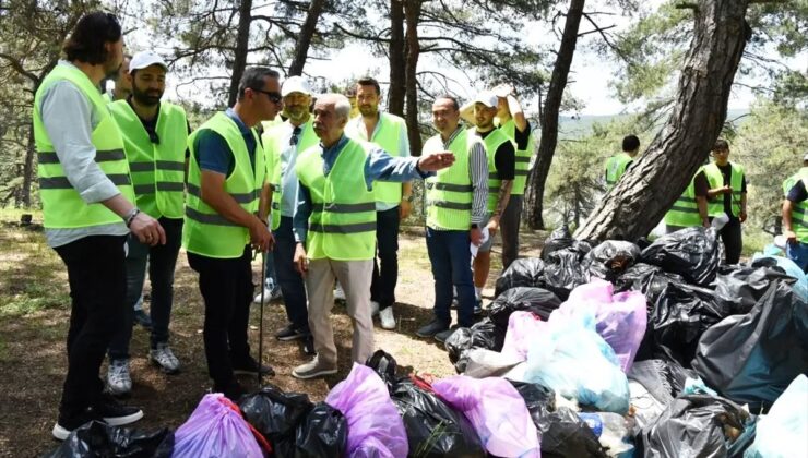Keşan Dokuzdere Göleti’nde etraf paklığı yapıldı