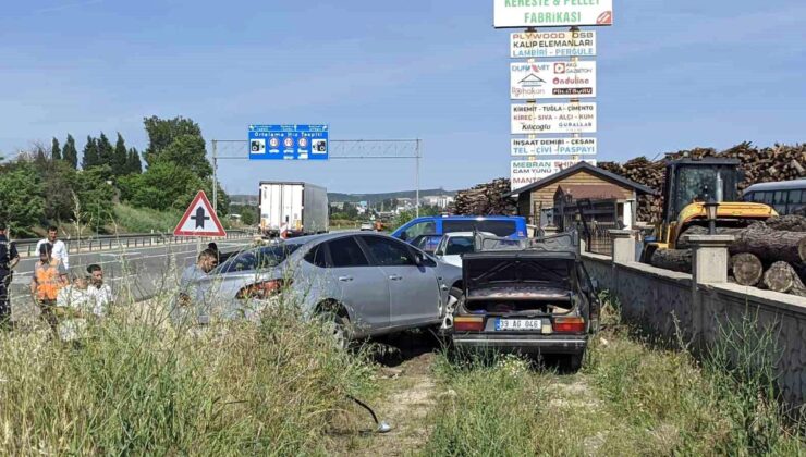 Keşan’daki trafik kazasında 2 kişi yaralandı