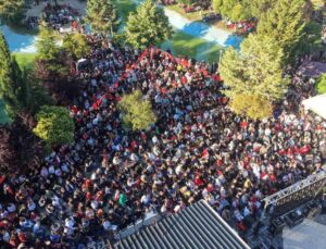 Ulusal maç heyecanı Edirne’de yaşandı