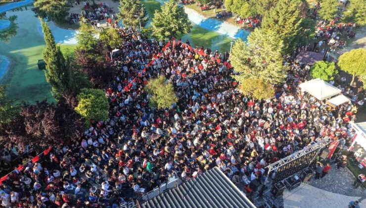 Ulusal maç heyecanı Edirne’de yaşandı